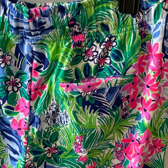 DISNEY PARKS X LILLY PULITZER Disney Dreaming Long Sweat Pant Sz MEDIUM OR LARGE - Picture 5 of 7
